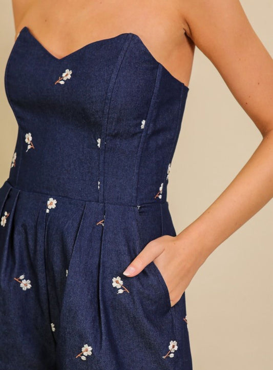 Mucha Denim Romper