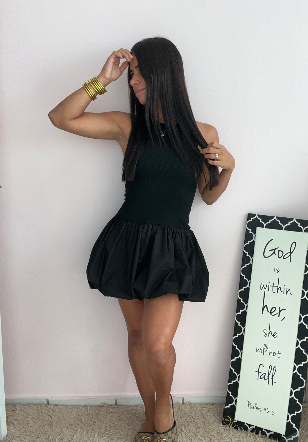 Black Bubble Dress