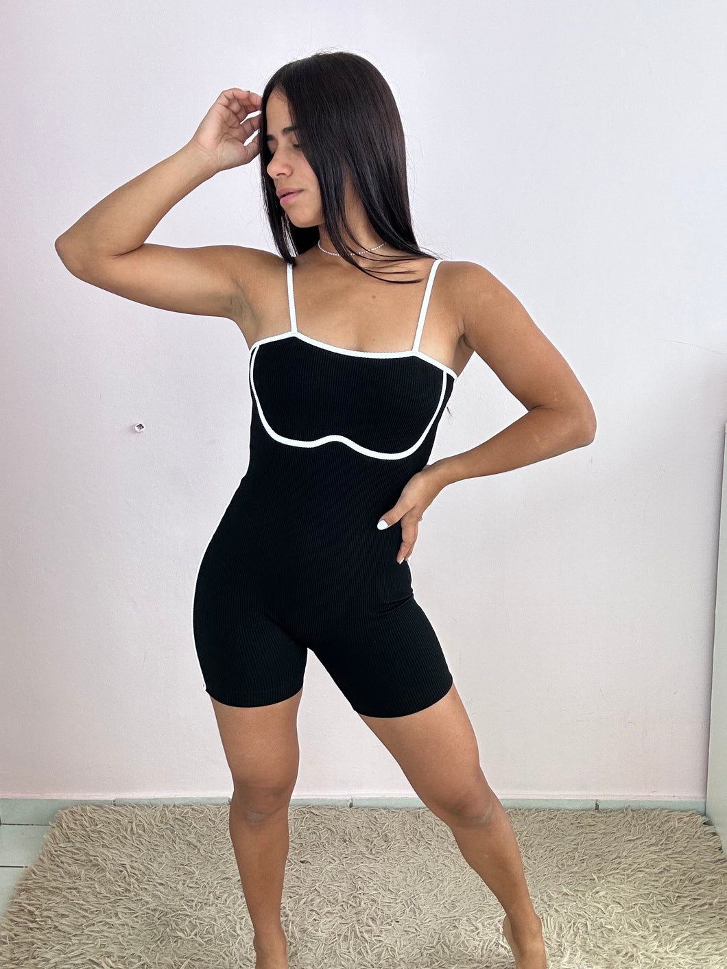 Black Basic Romper