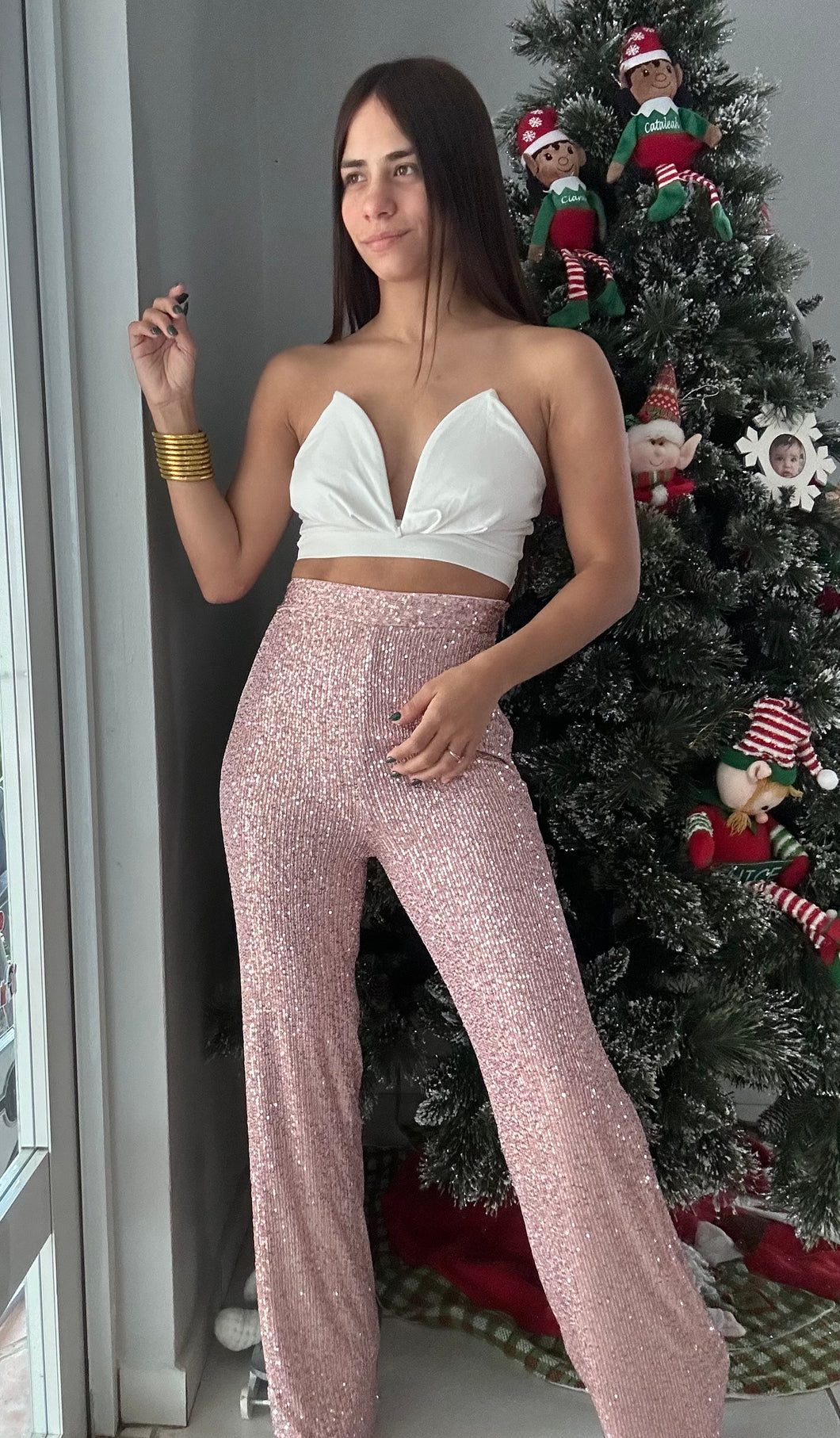 Pink Sequin Pants – Coco Love Boutique PR